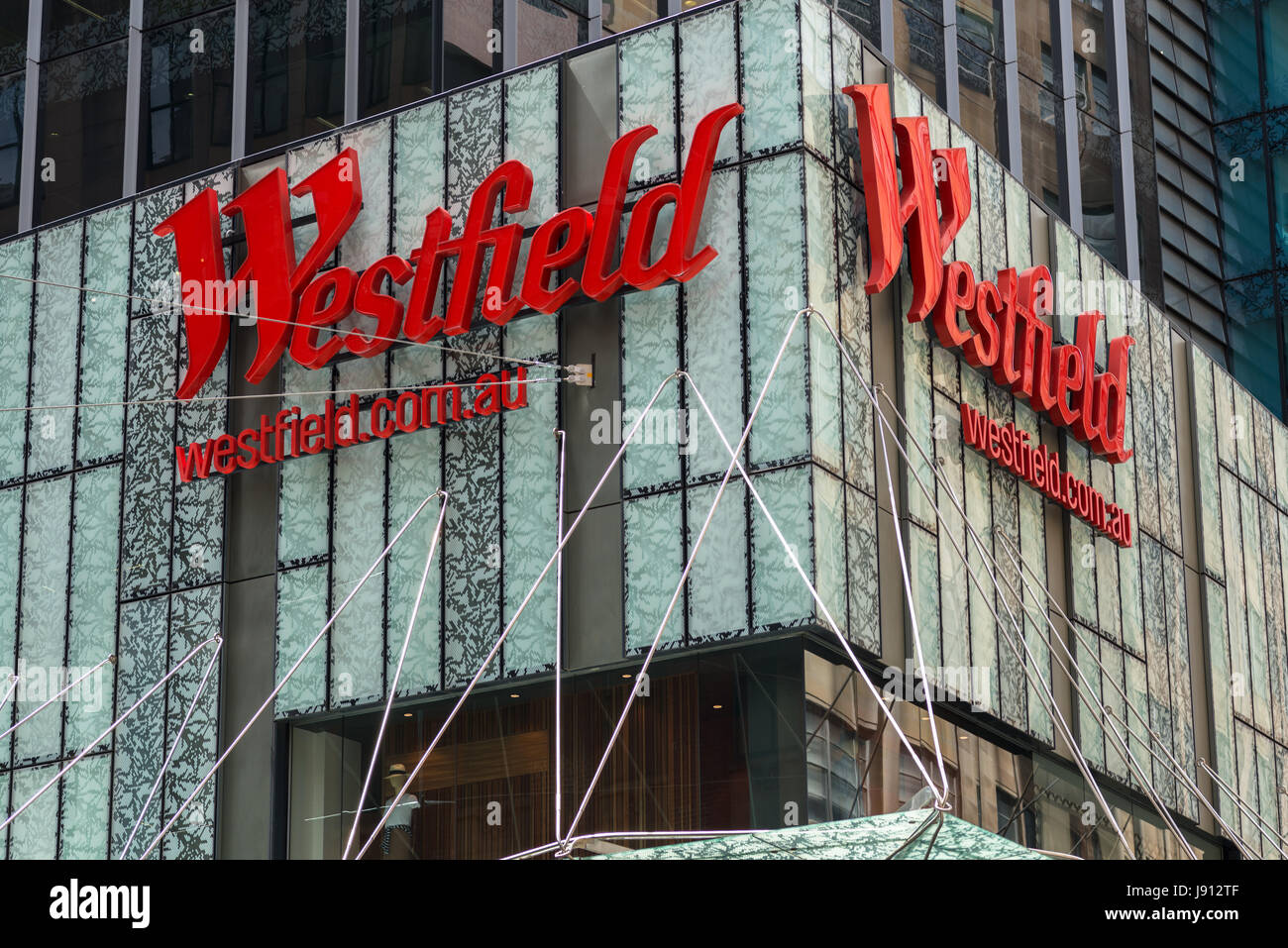 Le centre commercial de Westfield sur Pitt Street, Sydney, Australie. Banque D'Images