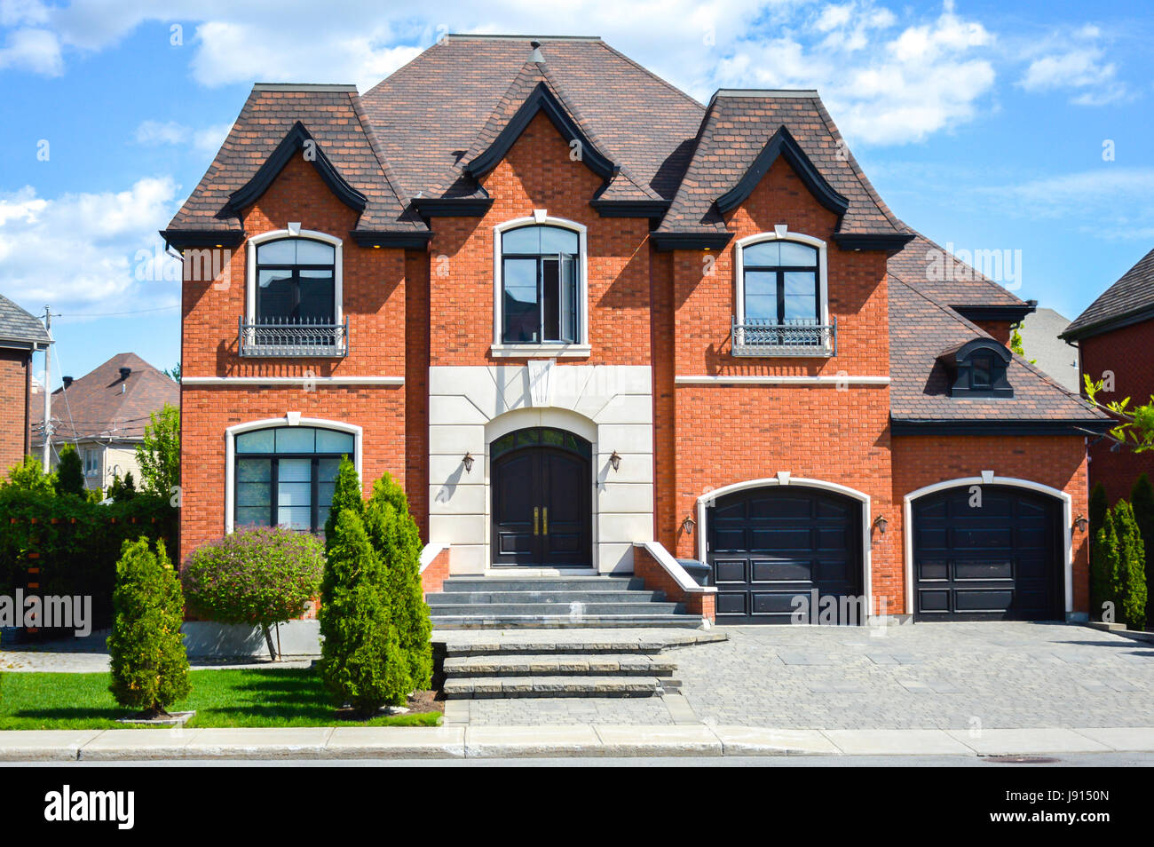 Cher homes à Montréal, Canada. Banque D'Images