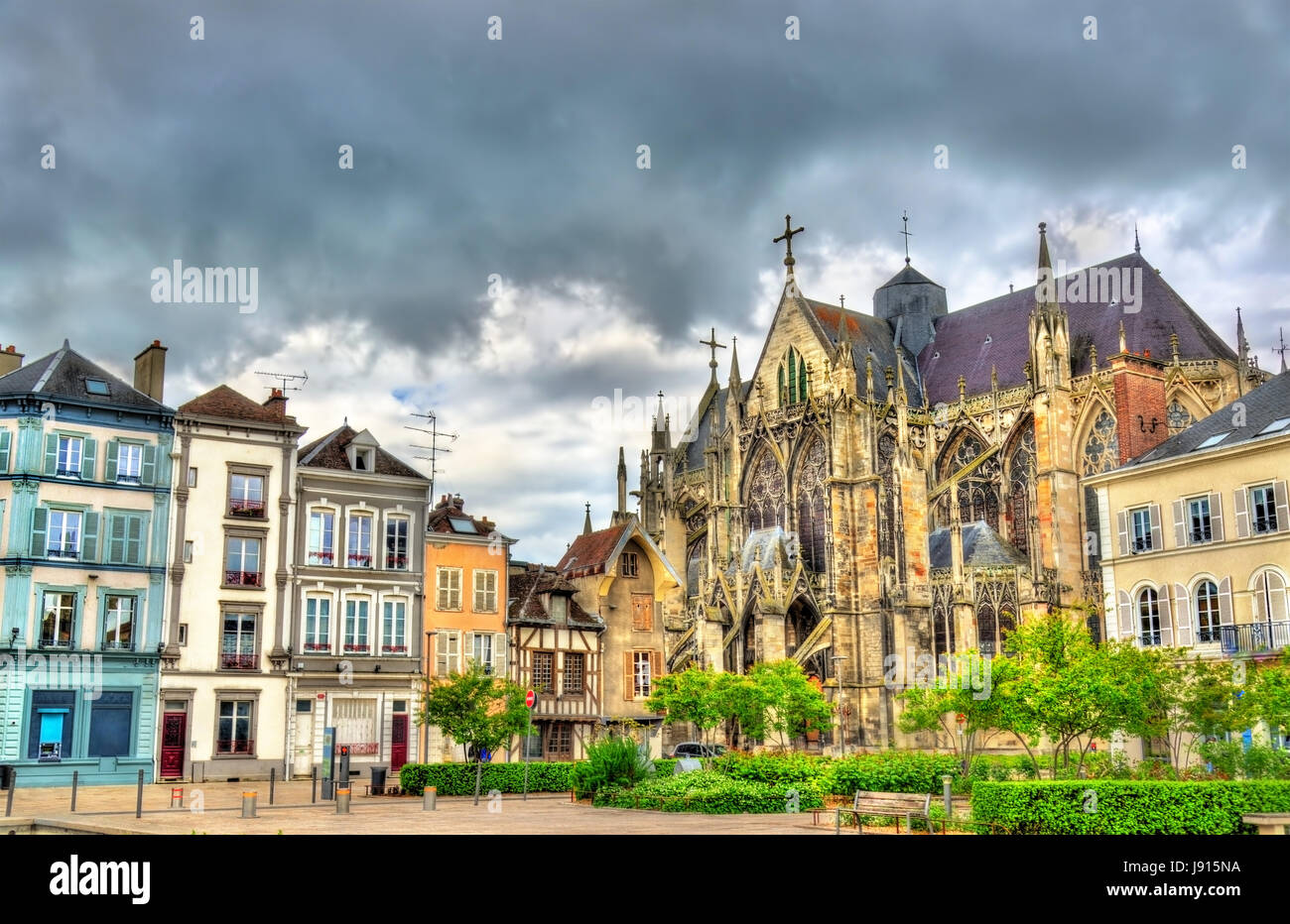 Basilique gothique de Saint Urbain Troyes en France Banque D'Images