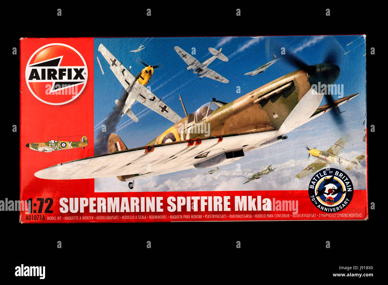 Airfix 1/72 Supermarine Spitfire MKIa kit d'aéromodèles Banque D'Images