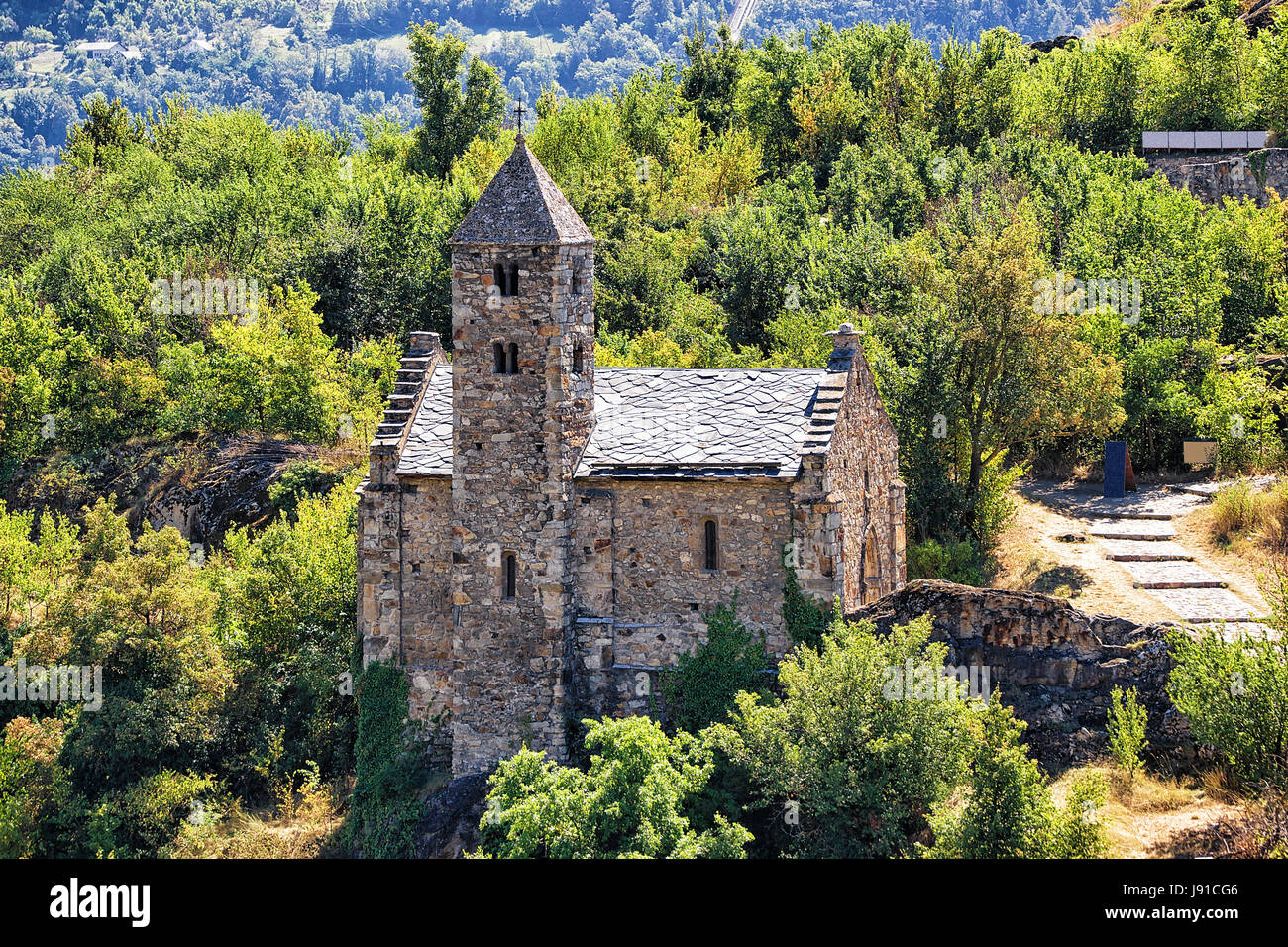 Trois saints chapelle à Sion, Canton du Valais, Suisse. Banque D'Images
