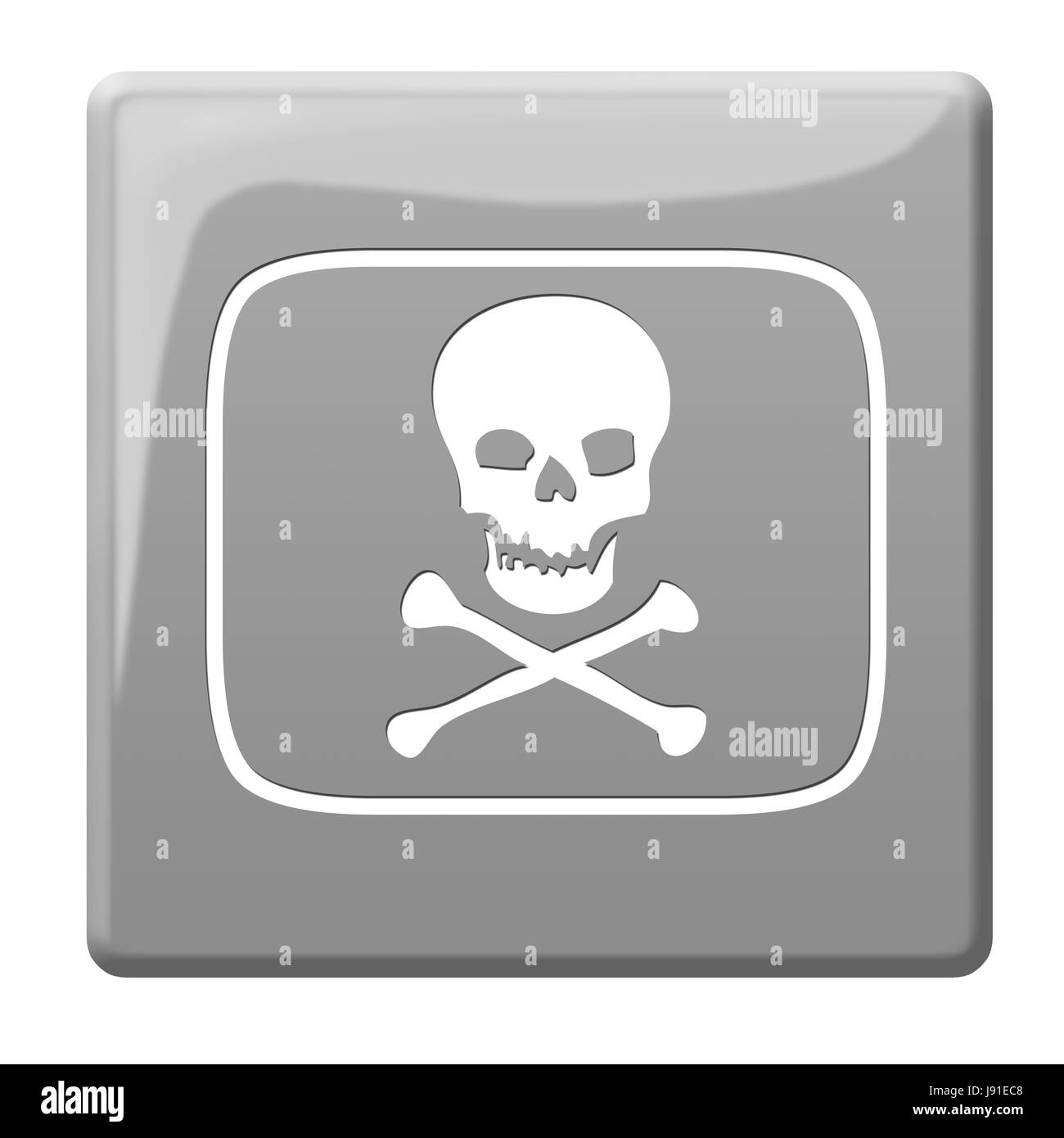 Crâne, poison, squelette, mort, cadavre, toxiques, signe, signal, Banque D'Images
