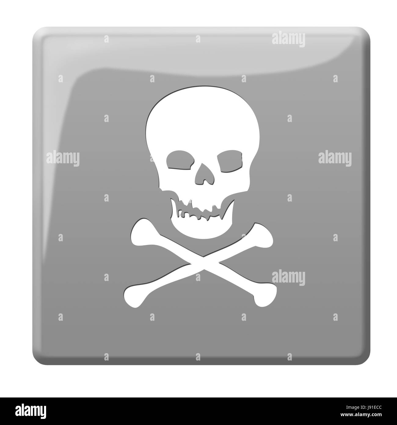 Crâne, poison, squelette, mort, cadavre, toxiques, signe, signal, Banque D'Images