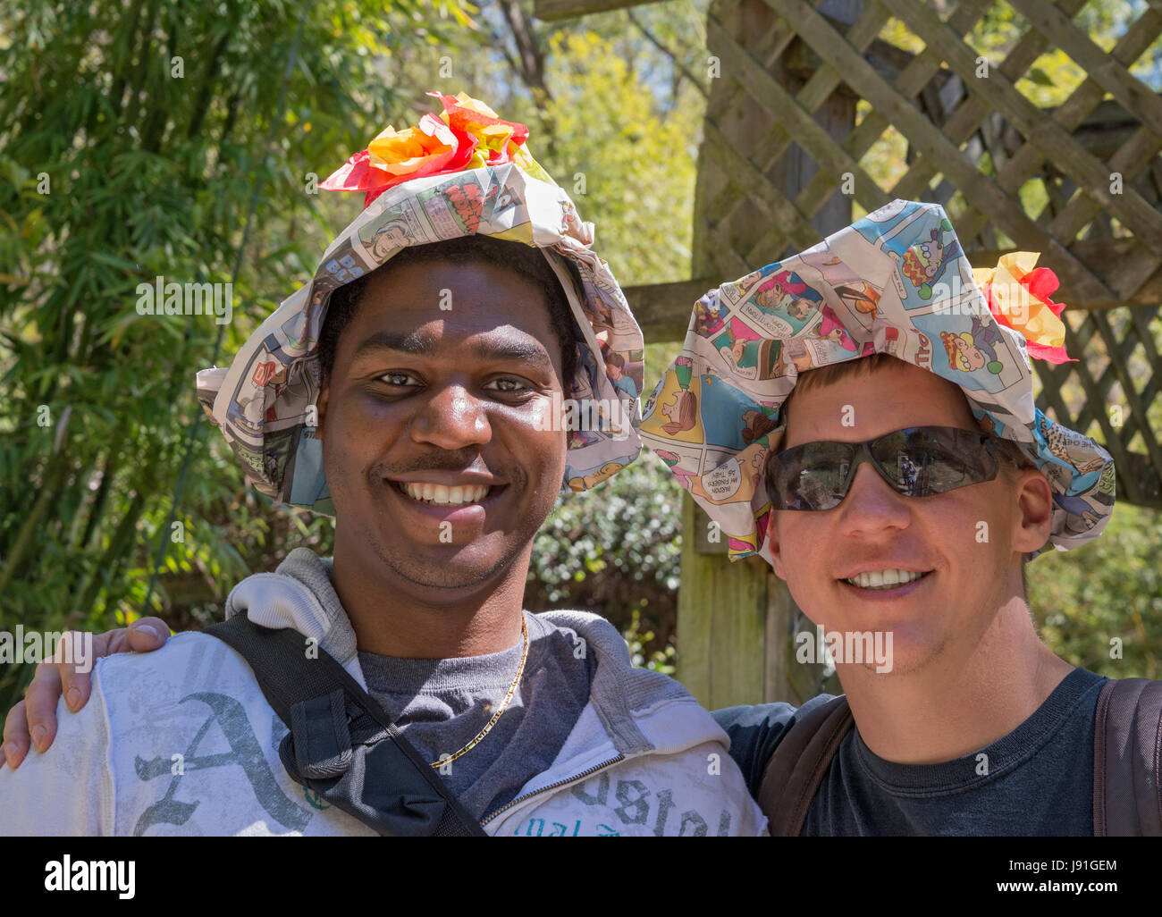 Festival de printemps dans un jolie jardin. Banque D'Images