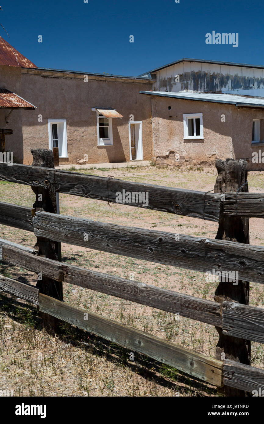 Sonoita, Arizona - l'Empire Ranch historique, une fois que l'un des plus grands élevages de bétail en Amérique. Le ranch est administré par le Bureau of Land Management Banque D'Images