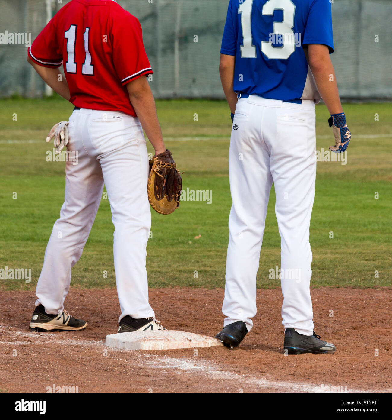 Tucson, Arizona - High School d'un match de baseball. Banque D'Images