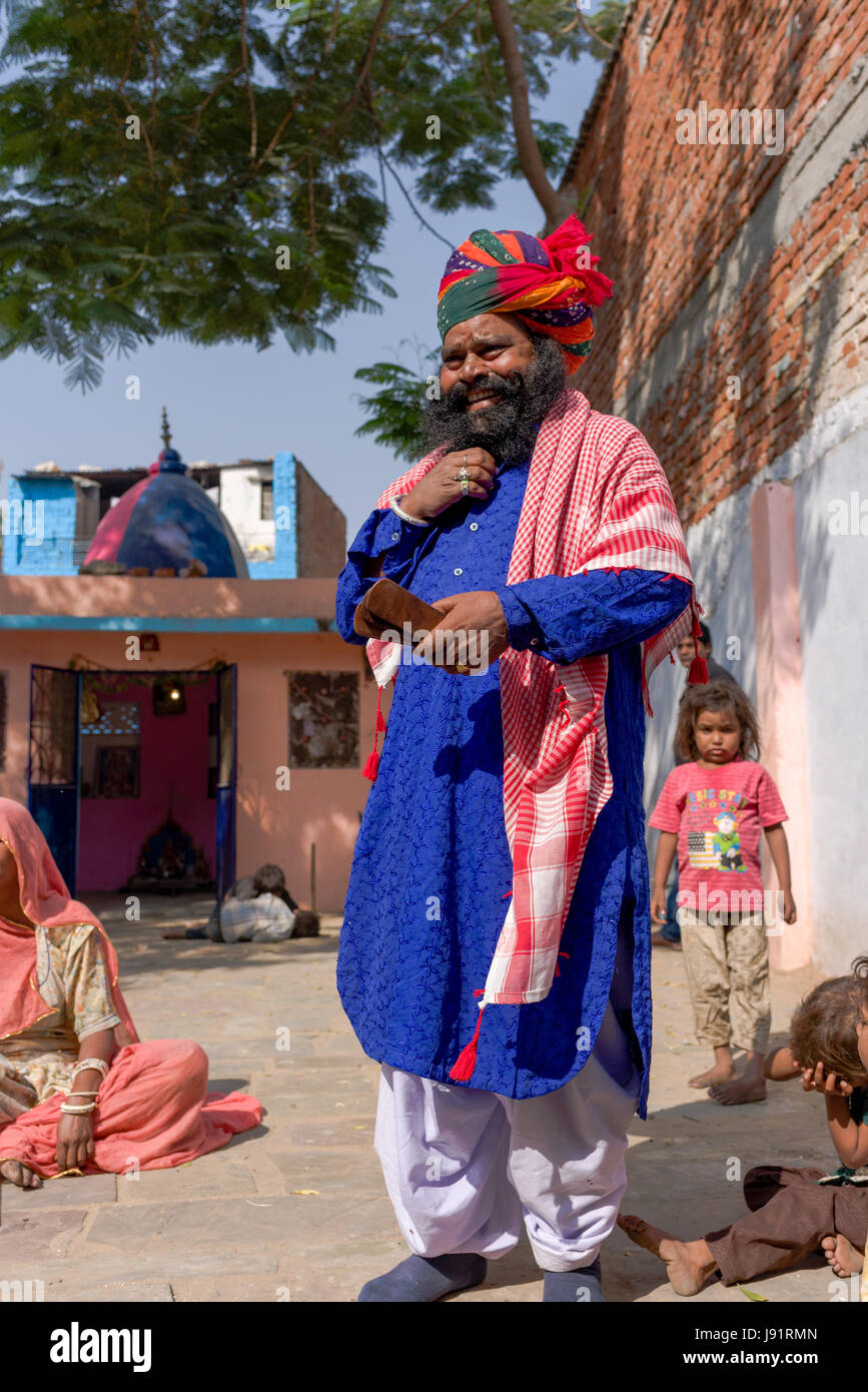 Kalbelia nomades du Rajasthan, Inde Banque D'Images