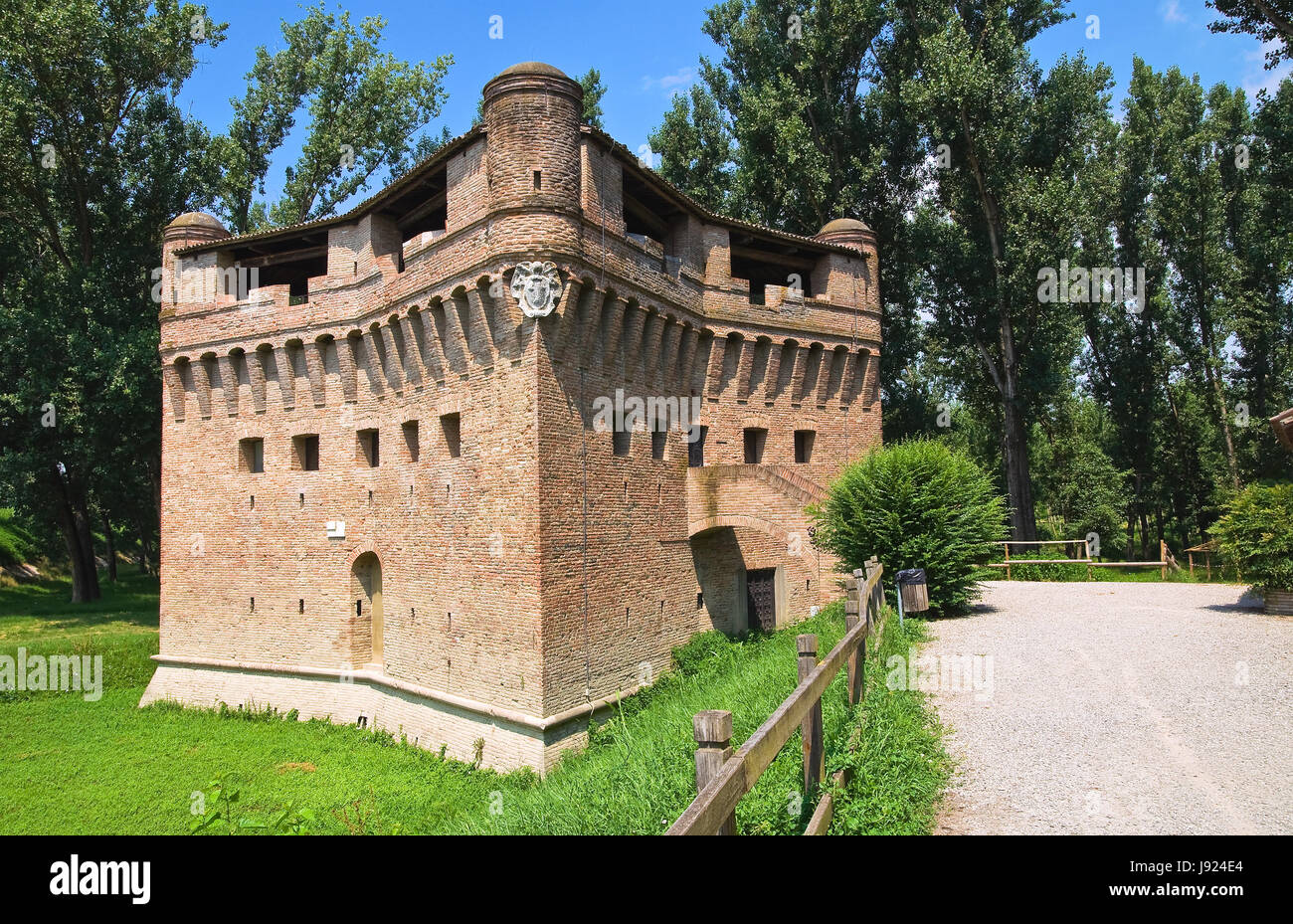 Rocca di stellata. Bondeno. Emilia-Romagna. L'Italie. Banque D'Images