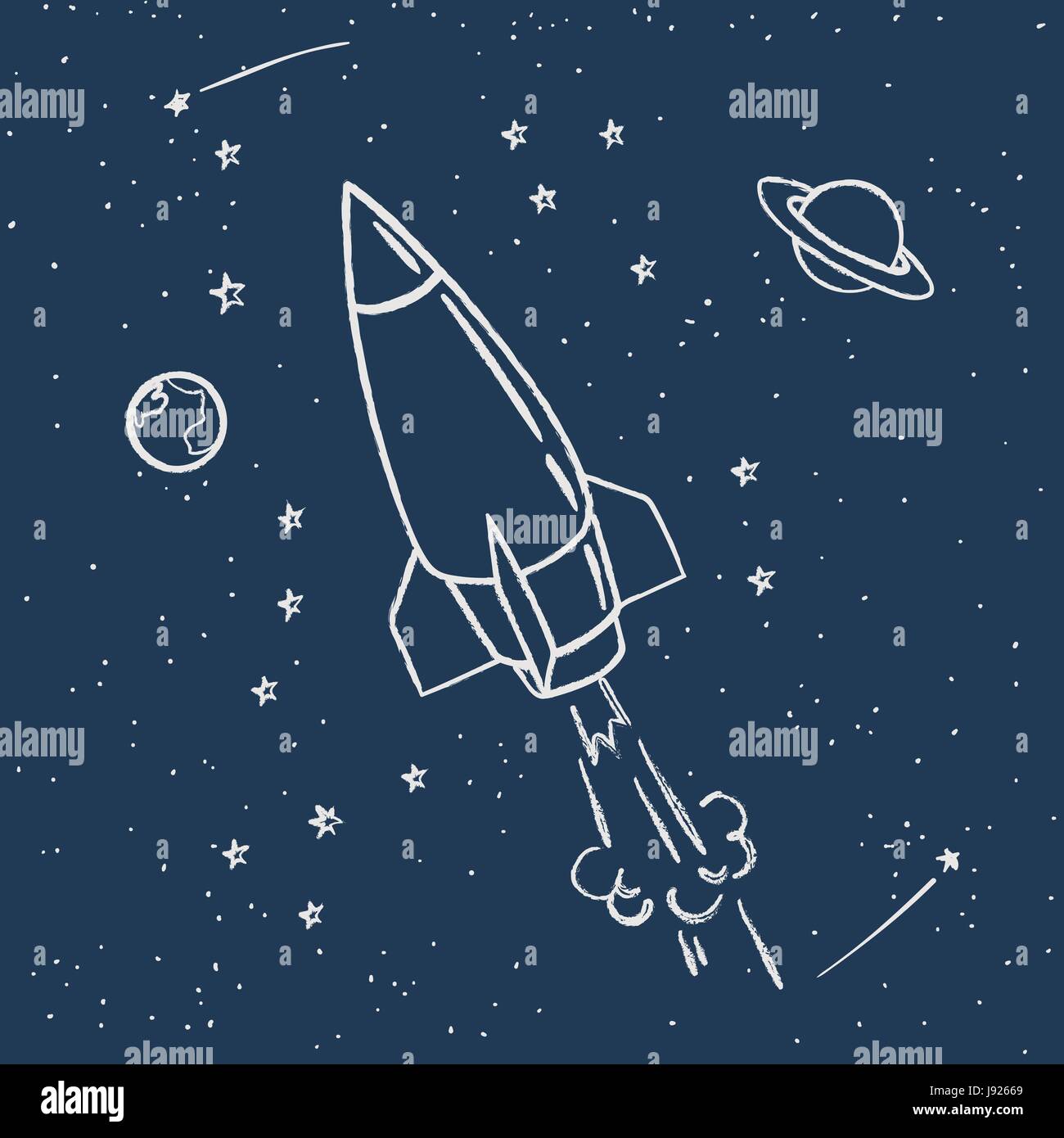 Cute voyages dans l'espace Illustration de Vecteur Cute voyages dans l'espace Illustration de Vecteur