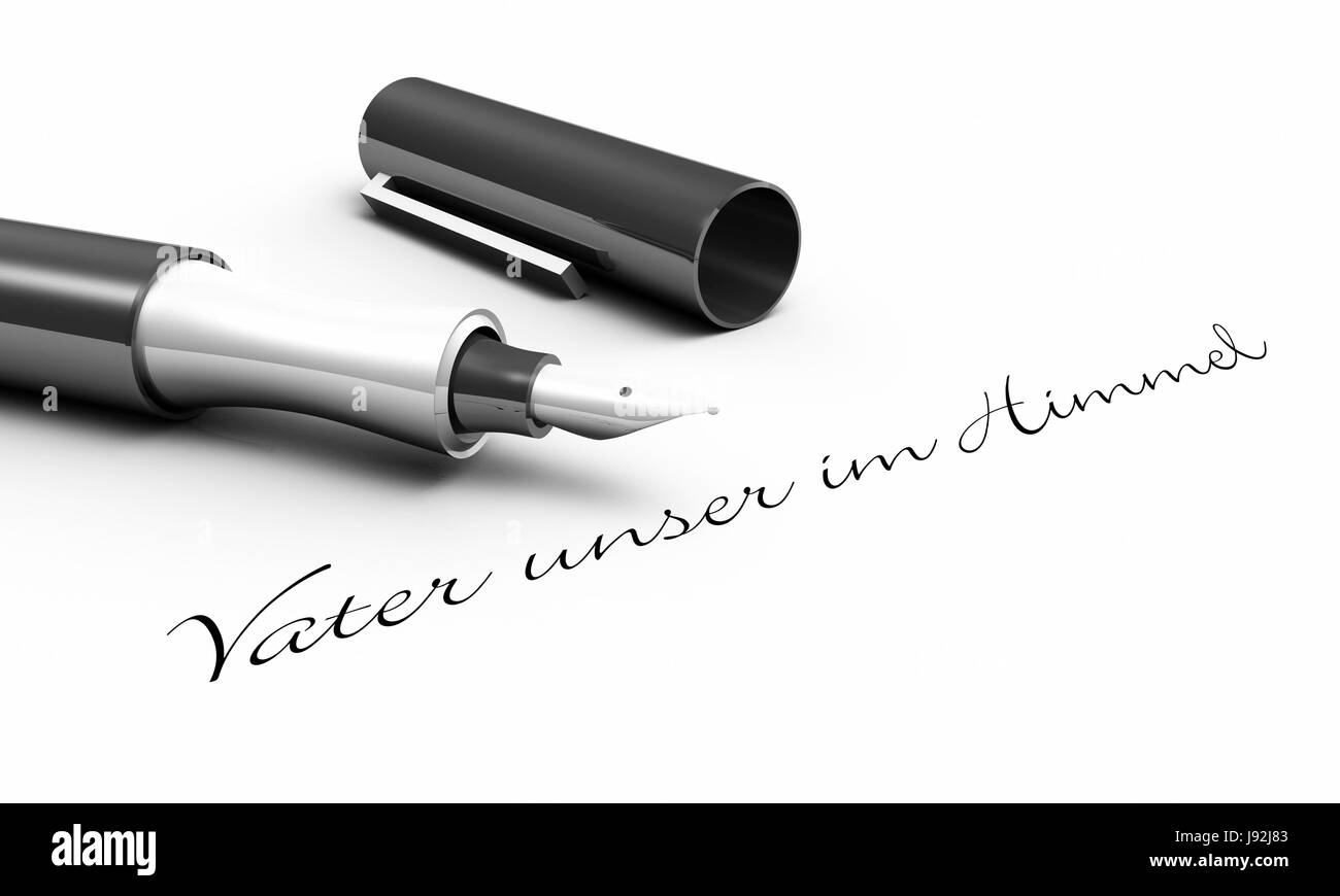 Notre père dans le ciel - concept pen Banque D'Images