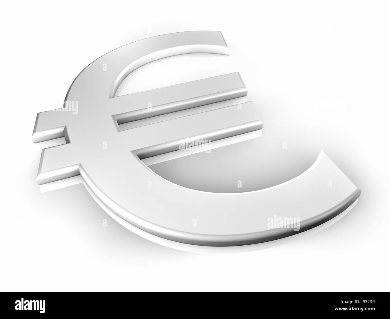 Currency, euro, argent, finances, signe, gris, gris, le pictogramme, symbole, Banque D'Images