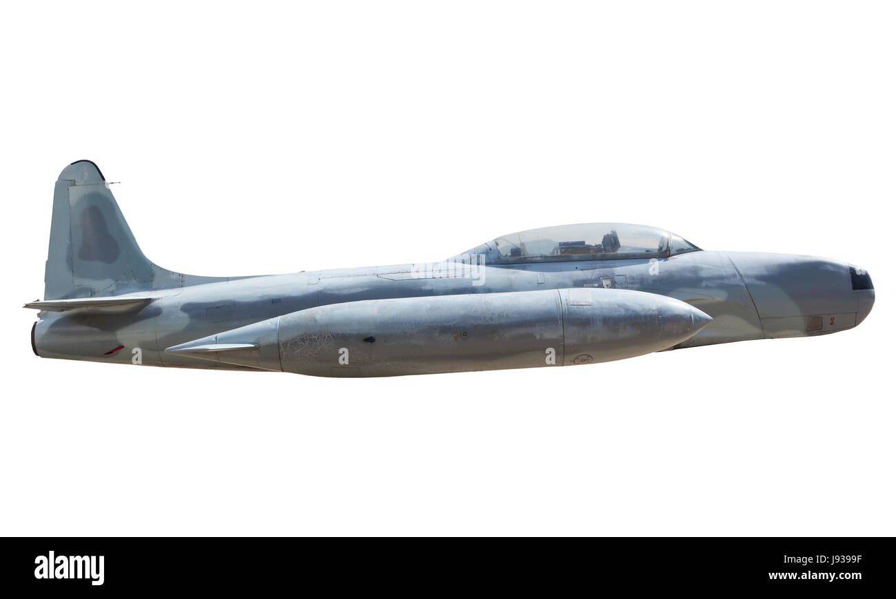 Vue latérale de l'air avion militaire isolé sur blanc pour utilisation Banque D'Images