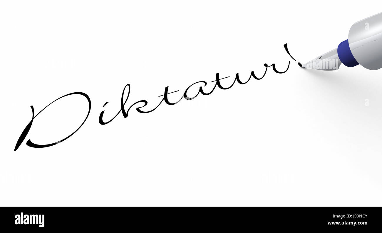 Signe, signal, de la politique, de stylo, de la dictature, le dictateur, Hitler, Banque D'Images