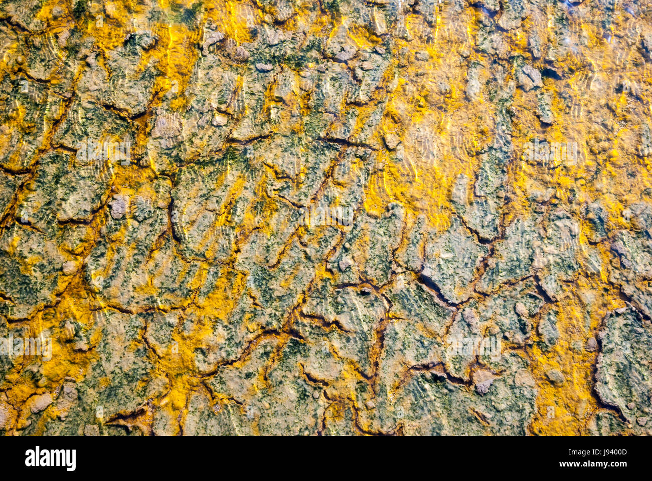 Surface d'évaporation vide salt pond Banque D'Images