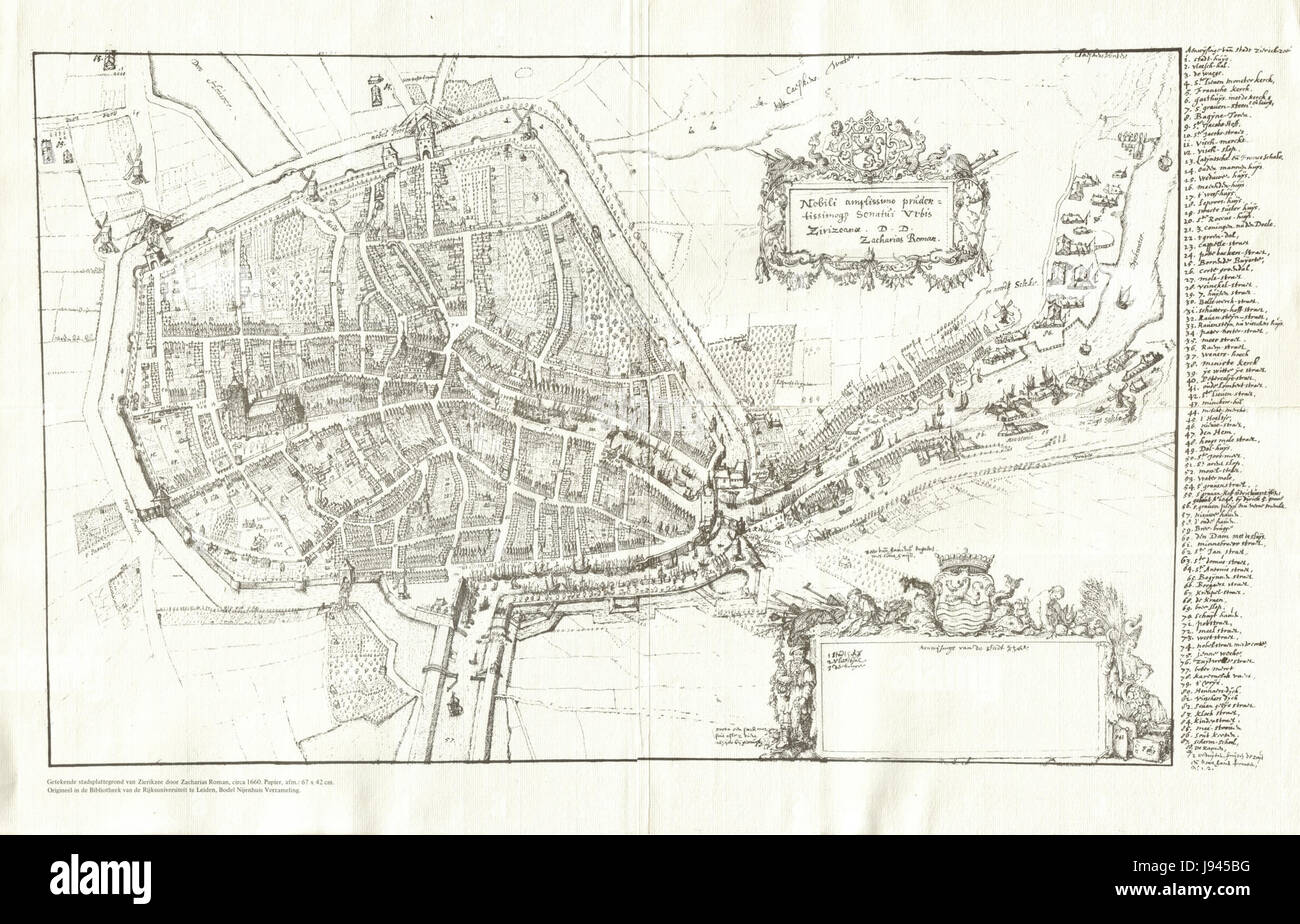 Zierikzee 1660 Roman Banque D'Images