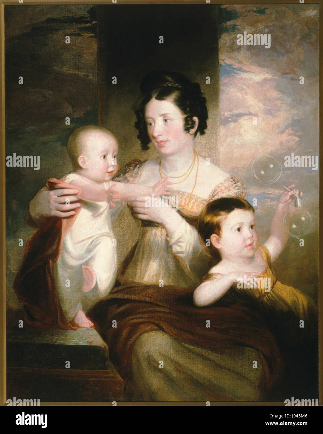 Portrait de Mme Morse et deux enfants par Samuel F. B. Morse, 1824, High Museum of Art Banque D'Images