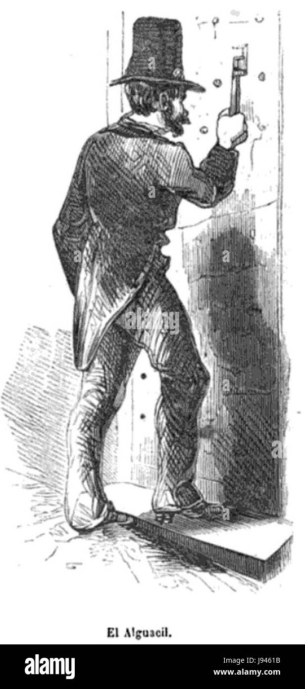 Les Espagnols 113 El Alguacil Banque D'Images
