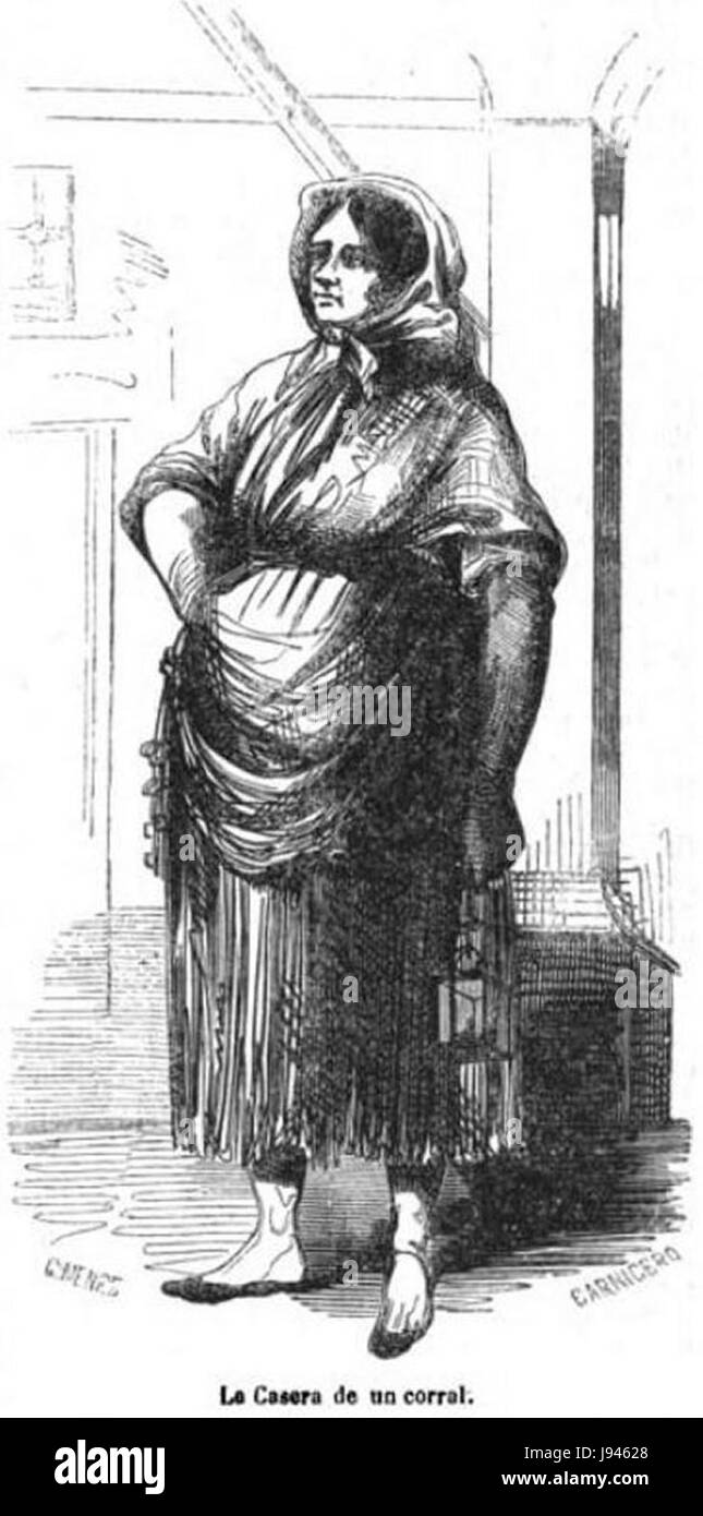 Le titre fait référence à une œuvre ou un lieu espagnol, avec 'la Casera de un corral' faisant éventuellement référence à une structure traditionnelle ou à un cadre lié au patrimoine espagnol. Ce titre peut évoquer des thèmes de l'Espagne rurale ou de l'architecture historique. Banque D'Images