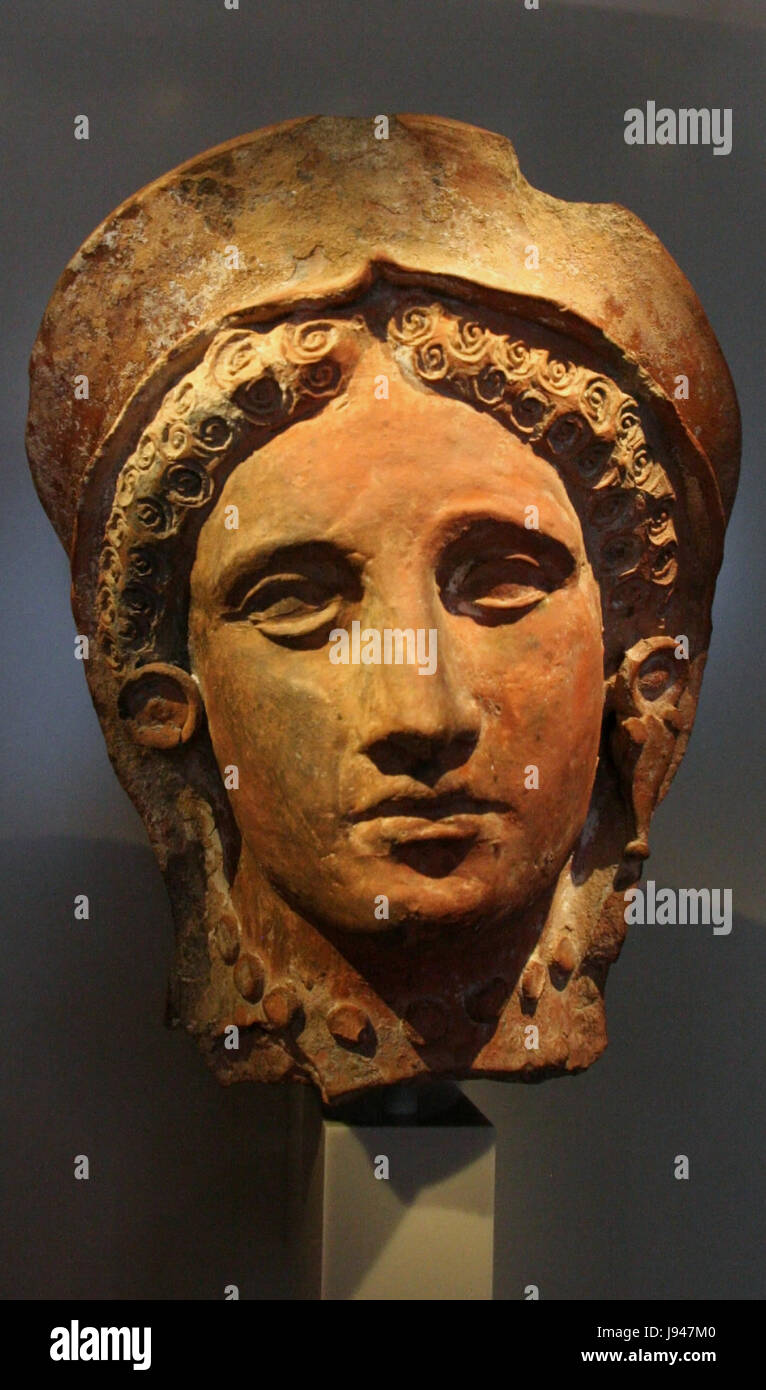 Neues Museum Frauenkopf und mit Schleier Diadem Banque D'Images