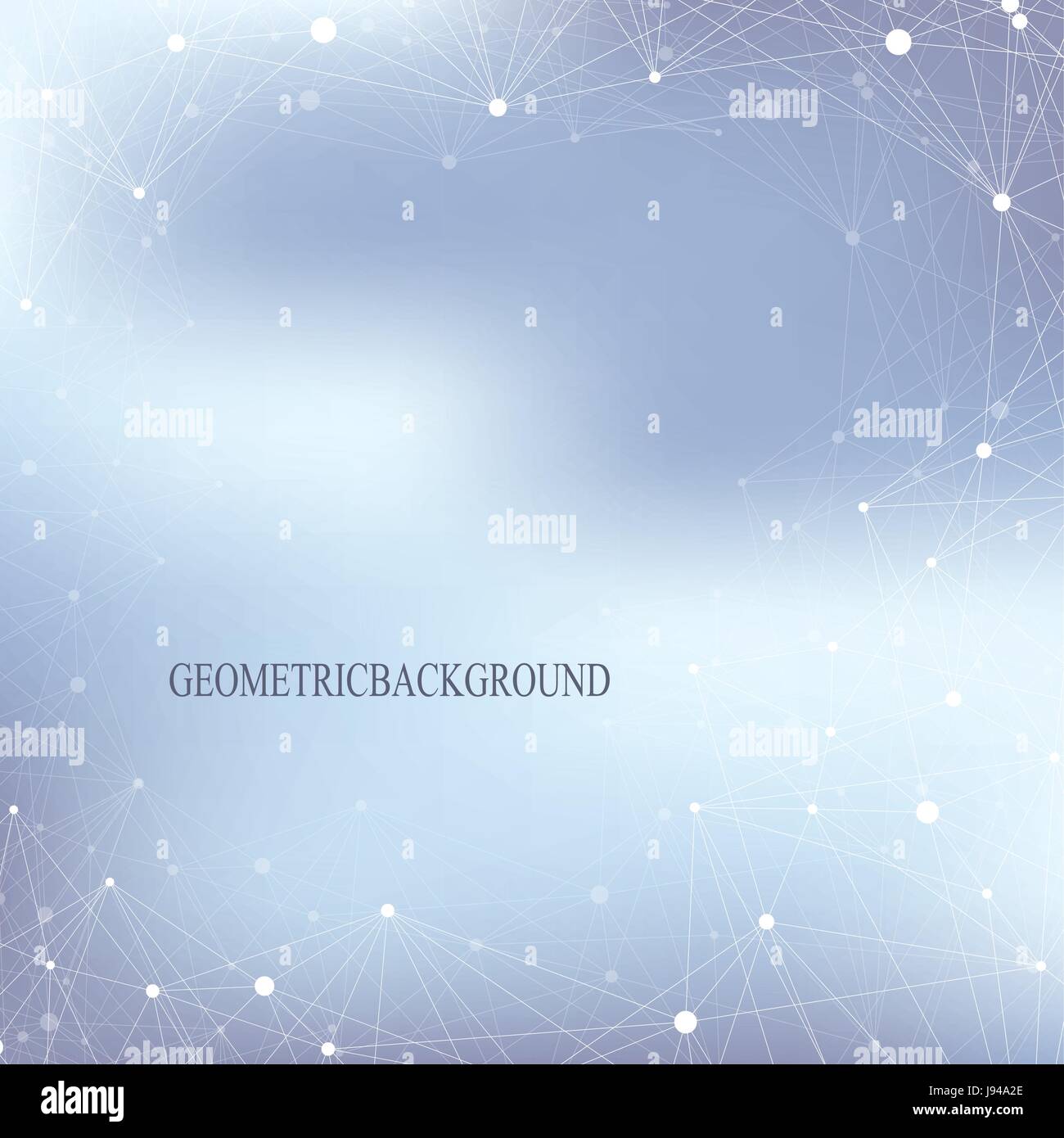 Molécule d'arrière-plan graphique et communication. Réseau social d'informations. Ligne connecté avec des points. Composition des big data. La visualisation Perspective. Vector illustration. Illustration de Vecteur