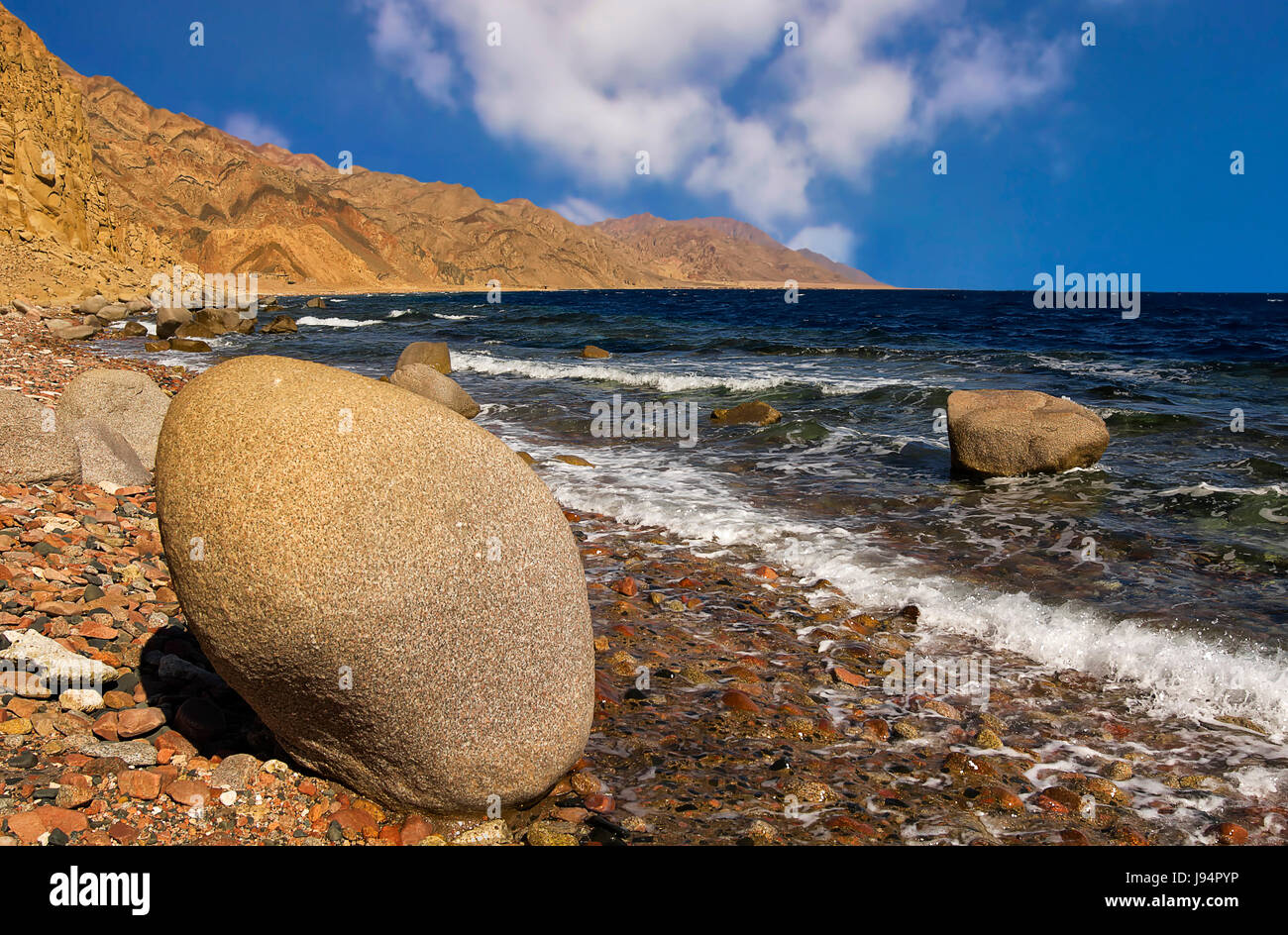 Désert, désert, Egypte, pierre, désert, désert, plage, mer, la plage, Banque D'Images