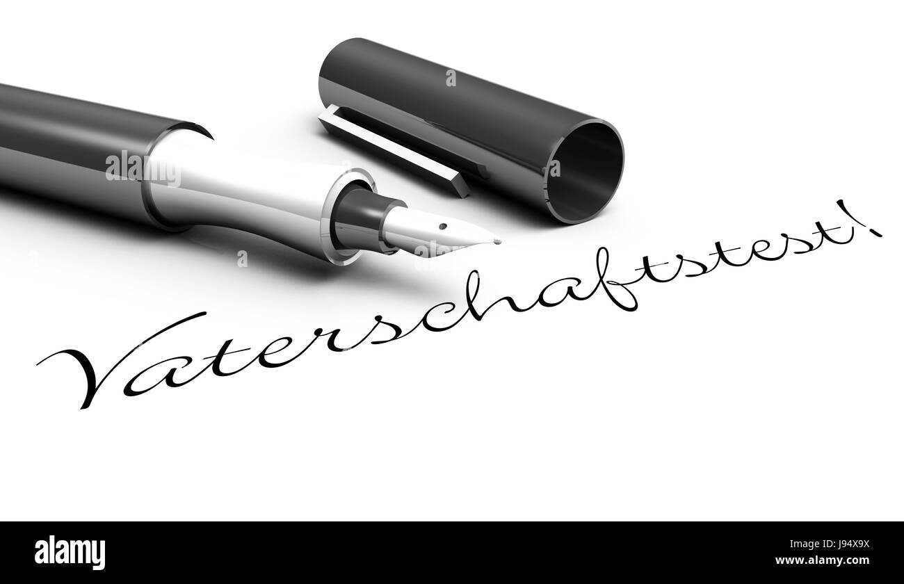 Test de paternité ! - Concept de stylo Banque D'Images