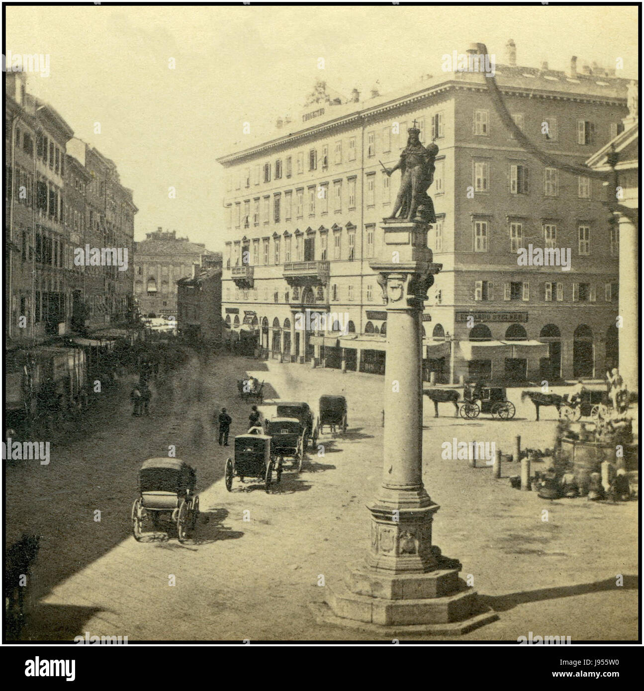 Trieste intorno a 1880. Il Targesteo Banque D'Images