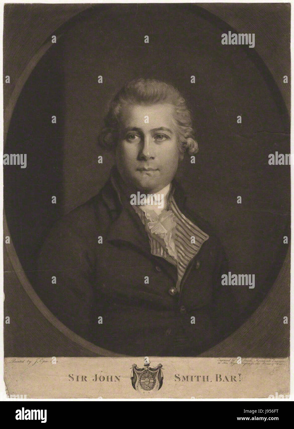 Sir John Smith, Bt par John Raphael Smith, d'après John Opie Banque D'Images Sir John Smith, Bt par John Raphael Smith, d'après John Opie Banque D'Images