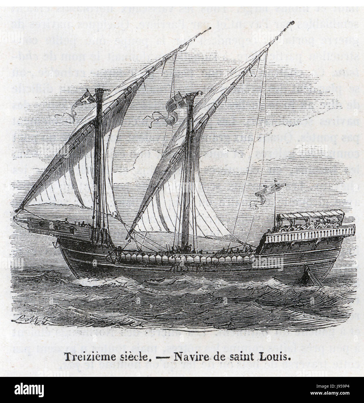'Navire de Saint Louis' de Morel Fatio fait référence à une image ou un document historique concernant le navire 'Saint Louis'. Ce navire a une signification dans l'histoire maritime, peut-être liée à l'histoire navale française ou européenne au 18ème ou 19ème siècle. Banque D'Images