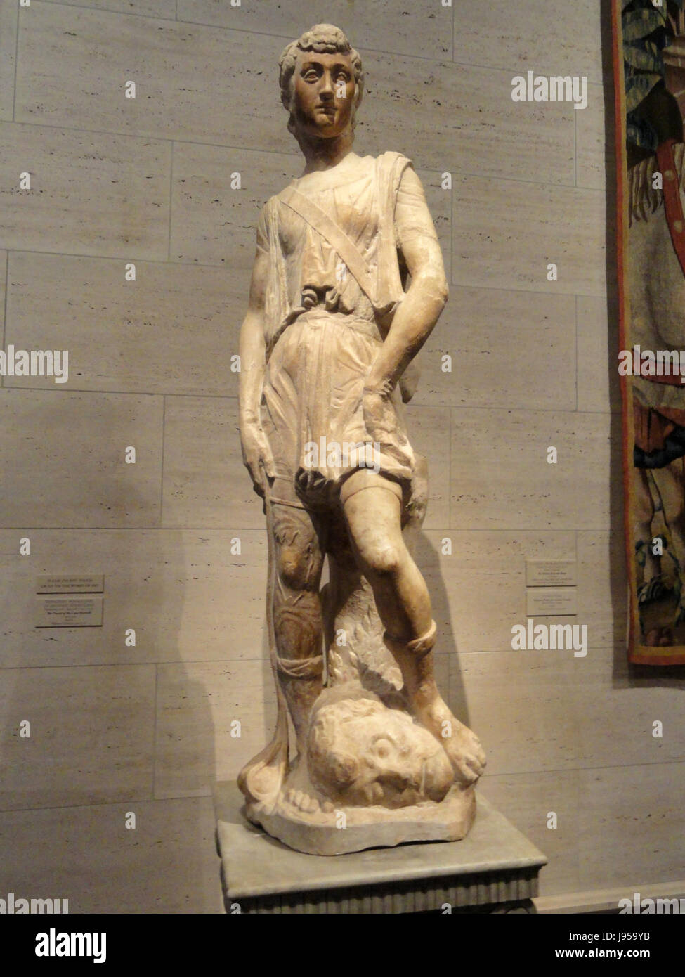 Le David de la Casa Martelli par Bernardo Rossellino ou Antonio Rossellino, ch. En 1479, 1461 National Gallery of Art, Washington DSC08589 Banque D'Images