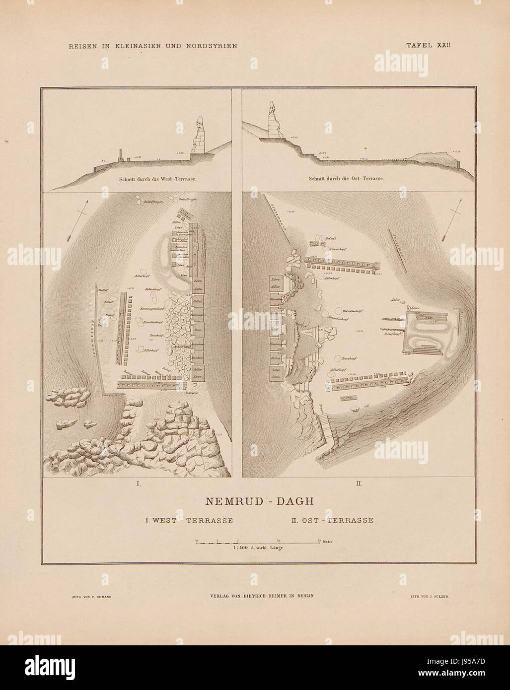 NemrutTerrassenHumann Banque D'Images
