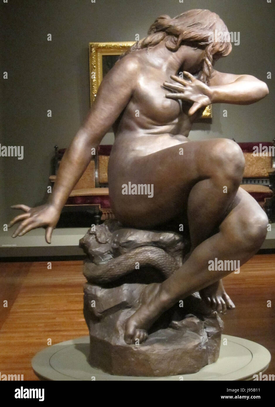 L'écoute de la voix 'Eve', par Moïse Jacob Ézéchiel, Cincinnati Art Museum Banque D'Images
