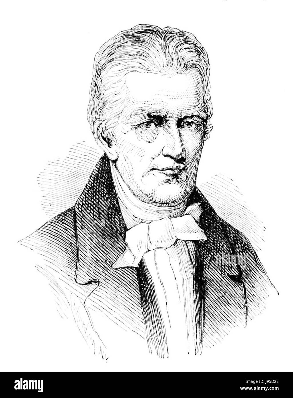 Oliver Evans était un inventeur et ingénieur américain, surtout connu pour ses innovations dans la technologie des moteurs à vapeur et ses contributions à l'industrialisation au début du XIXe siècle. Banque D'Images