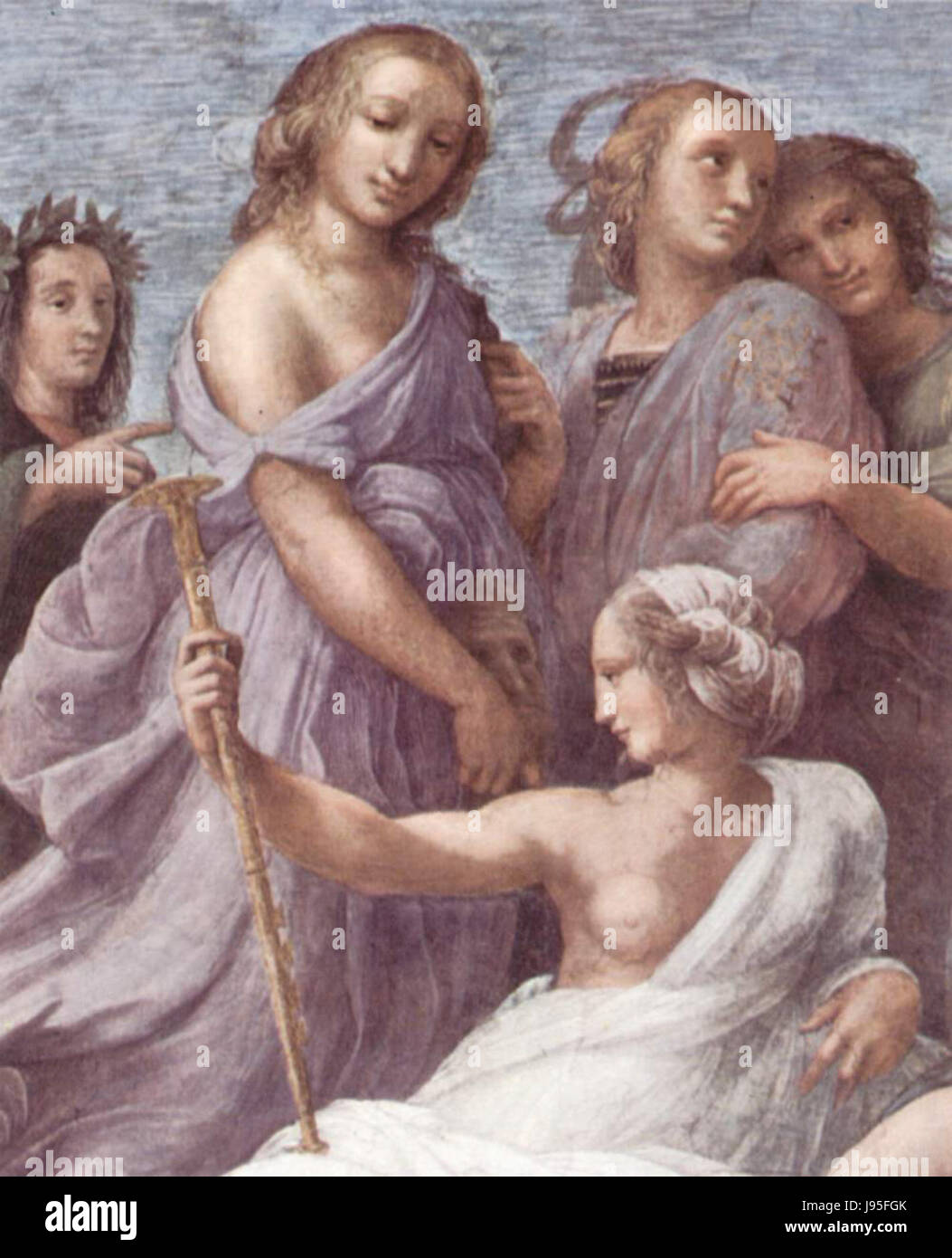 Une référence à une œuvre d'art ou une étude liée à Raphaël (Raffael), un artiste italien renommé de la Renaissance connu pour ses contributions influentes à l'art et au design. Banque D'Images