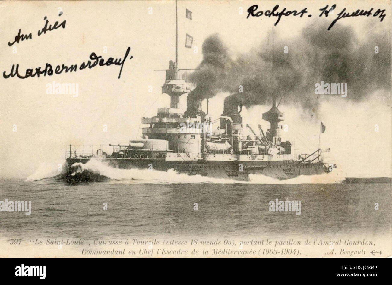 Saint Louis II d'Anjou était un prince français qui régnait en tant que duc d'Anjou et roi de Naples. Son règne est marqué par des efforts pour renforcer ses territoires, y compris Naples. Bougault, peut-être une référence à une œuvre d’art ou à une figure historique, souligne son rôle dans la politique médiévale française et italienne. Banque D'Images