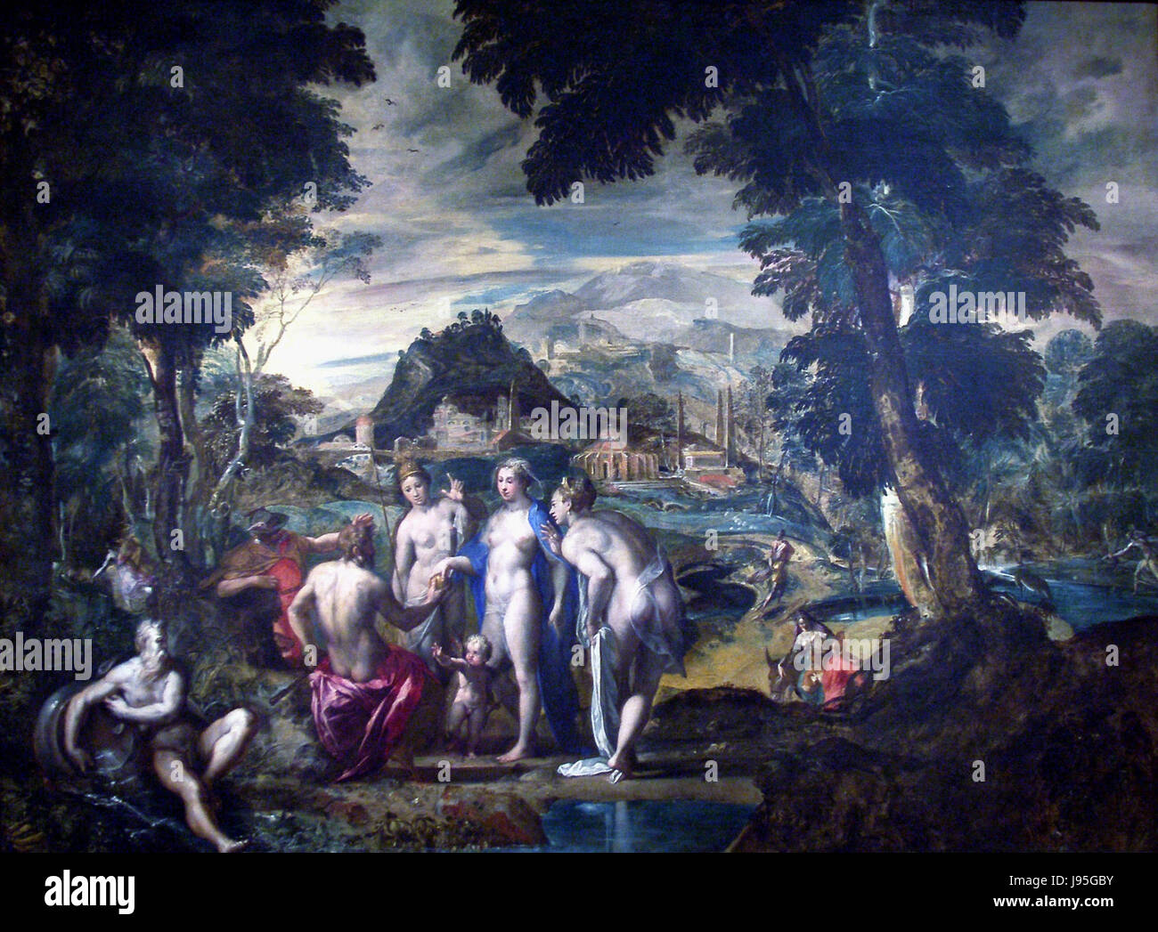Le jugement de Paris 16ème siècle Giovanni Fils Banque D'Images