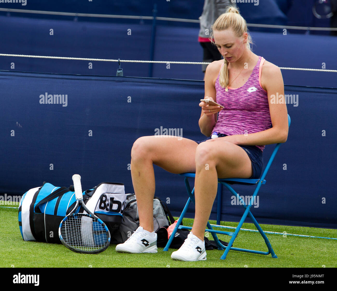 Londres, Royaume-Uni. Juin 2017, 5ème. Naomi Broady de Grande-Bretagne au cours Aegon Trophée Surbiton le 05 juin 2017 à Londres Angleterre Crédit : Tom Smeeth/Alamy Live News Banque D'Images