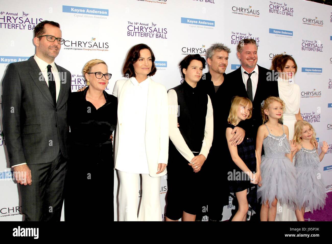 Los Angeles, CA, USA. 3 juin, 2017. Eric Blanc, Patricia Arquette, Balthazar Getty, Rosetta Getty, Violet, Getty Getty juin, Eric Dane, Rebecca Gayheart arrivées au 16e Congrès annuel de Chrysalis Butterfly Ball, Mandeville Canyon Estate, Los Angeles, CA 3 juin 2017. Credit : Priscilla Grant/Everett Collection/Alamy Live News Banque D'Images