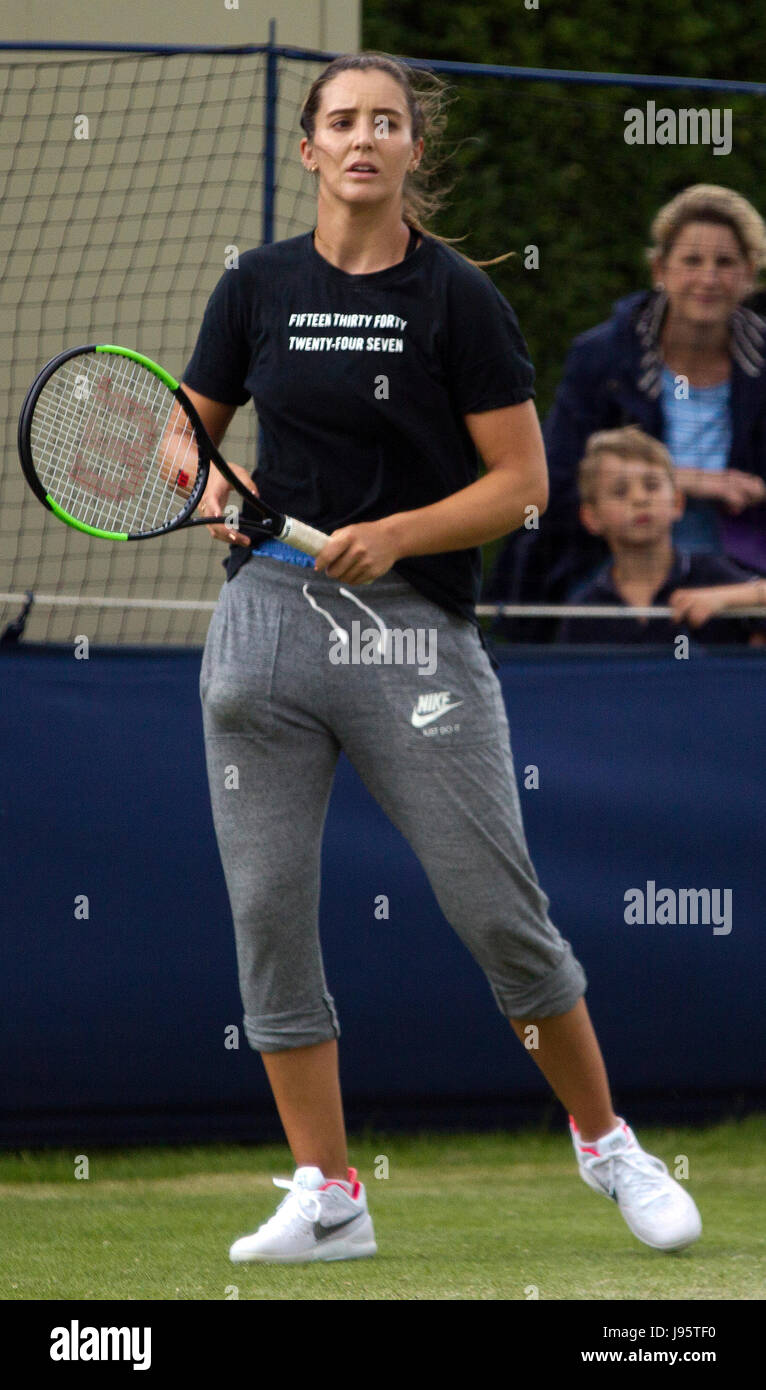 Londres, Royaume-Uni. Juin 2017, 5ème. Laura Robson de Grande-Bretagne au cours Aegon Trophée Surbiton le 05 juin 2017 à Londres Angleterre Crédit : Tom Smeeth/Alamy Live News Banque D'Images