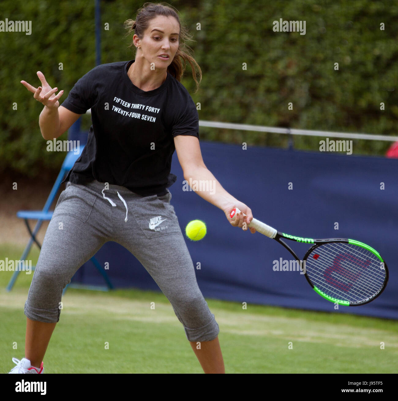 Londres, Royaume-Uni. Juin 2017, 5ème. Laura Robson de Grande-Bretagne au cours Aegon Trophée Surbiton le 05 juin 2017 à Londres Angleterre Crédit : Tom Smeeth/Alamy Live News Banque D'Images