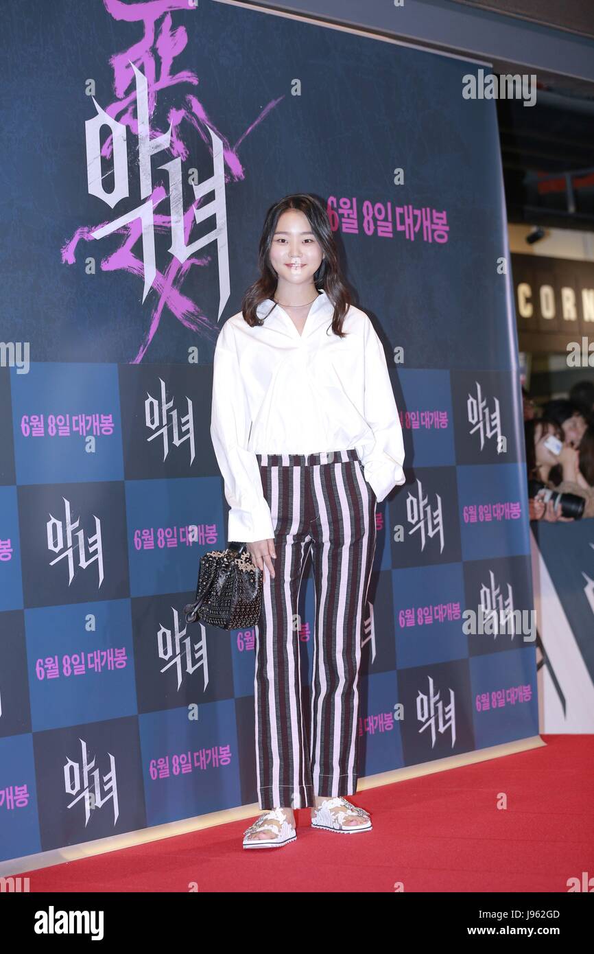 Séoul, Corée. Le 05 juin, 2017. Ok bin Kim, Ha kyun Shin, Hyun kyoon Lee, Ye won, Yoo Ji-tae, Yoo Yeon-seok assister à la première mondiale de Bad Girl VIP à Séoul, Corée, le 05 juin, 2017.(La Chine et la Corée à l'homme) Credit : TopPhoto/Alamy Live News Banque D'Images