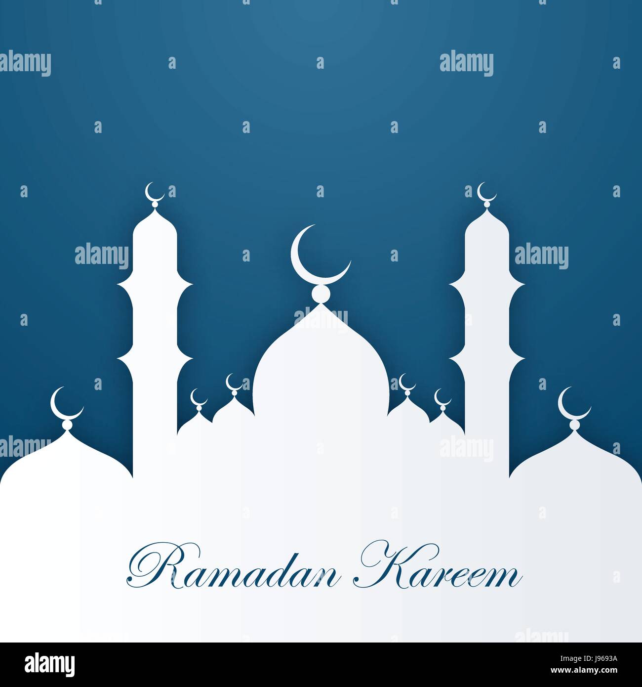 Ramadan kareem modèle de carte de vœux Illustration de Vecteur