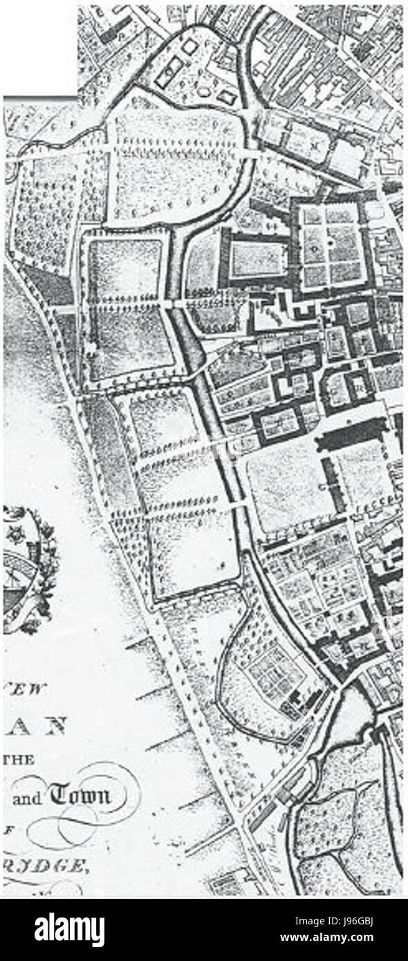 TheBacks WilliamCustance 1798 Cambridge Banque D'Images