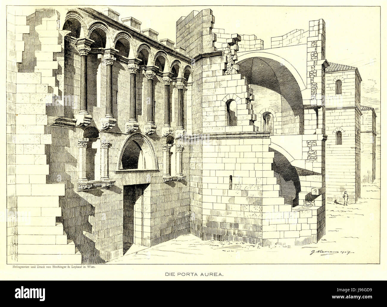 04 Tafel Porta Aurea Banque D'Images 04 Tafel Porta Aurea Banque D'Images