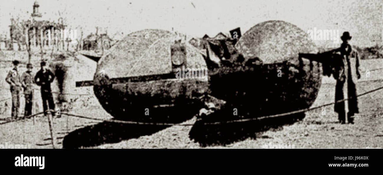 Le Waterloo Hoax Airship de 1897 était un canular revendiquant un mystérieux dirigeable en observation dans la région de Waterloo au Canada. Malgré la fascination du public, il a été révélé comme un canular, soulignant l'intérêt précoce pour la technologie aérienne. Banque D'Images