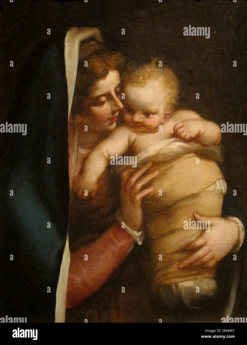 'Madonna à l'enfant de Luca Cambiaso, Dayton Art Institute Banque D'Images