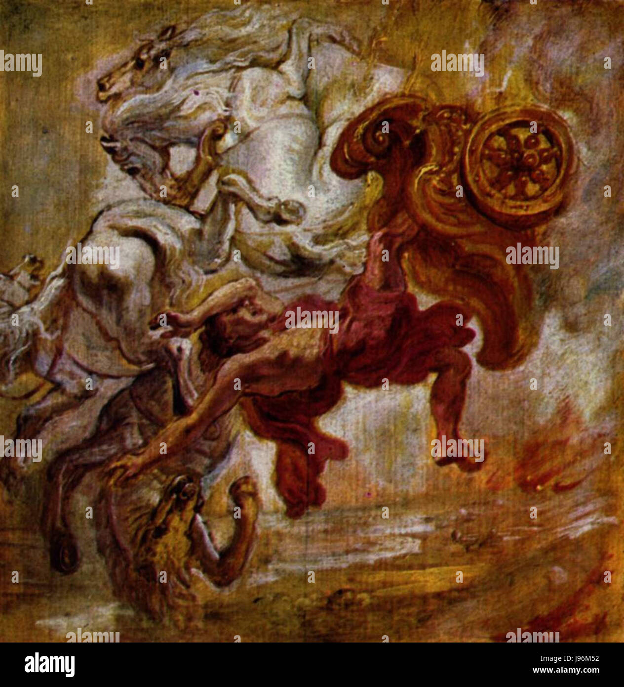 Peter Paul Rubens, peintre baroque flamand, est réputé pour ses compositions dramatiques et dynamiques et sa maîtrise de la couleur et de la texture. Cette œuvre met en valeur son style emblématique. Banque D'Images