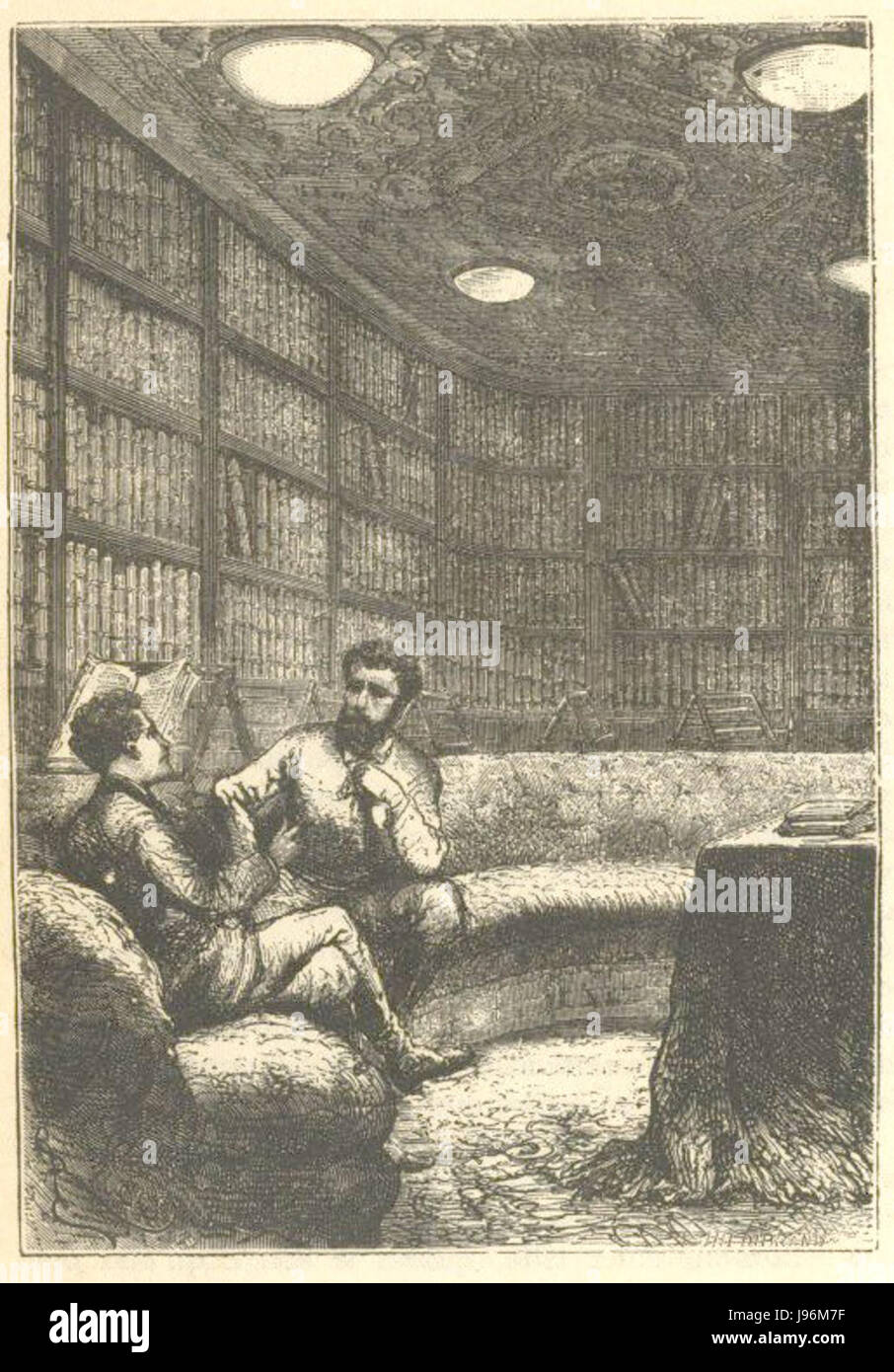 20000 Bibliothèque Nautilus Nemo Aronnax Banque D'Images