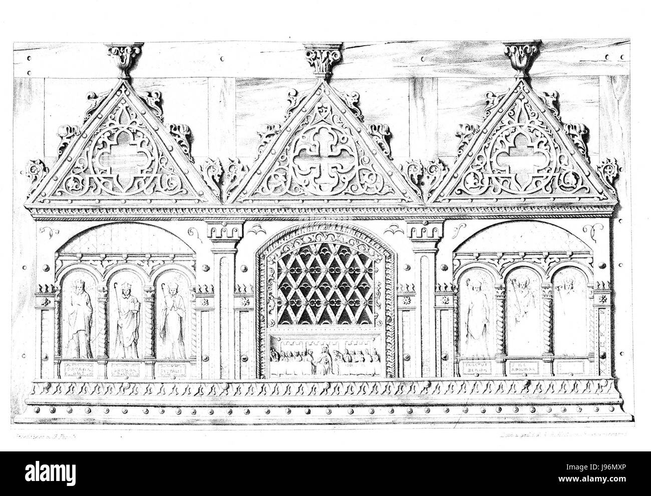MZK 01 1856 Reliquienschrein à Hallein Banque D'Images