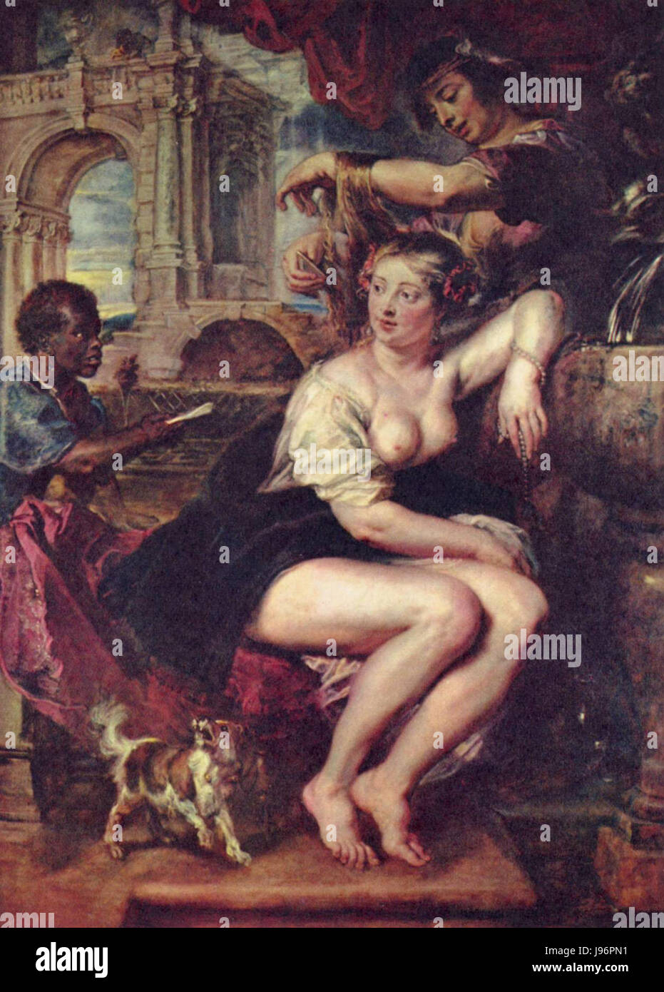 Peter Paul Rubens était un peintre baroque flamand réputé pour ses compositions dynamiques, sa sensualité et son utilisation de la couleur. Son travail dépeint souvent des thèmes historiques, mythologiques et religieux, mêlant émotion et grandeur. Banque D'Images